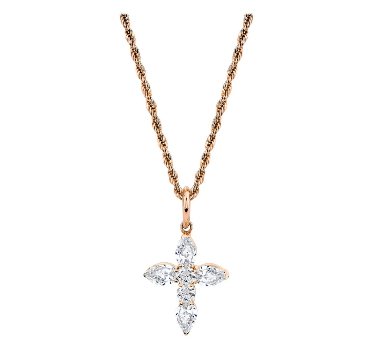 Large Diamond Faith Pendant